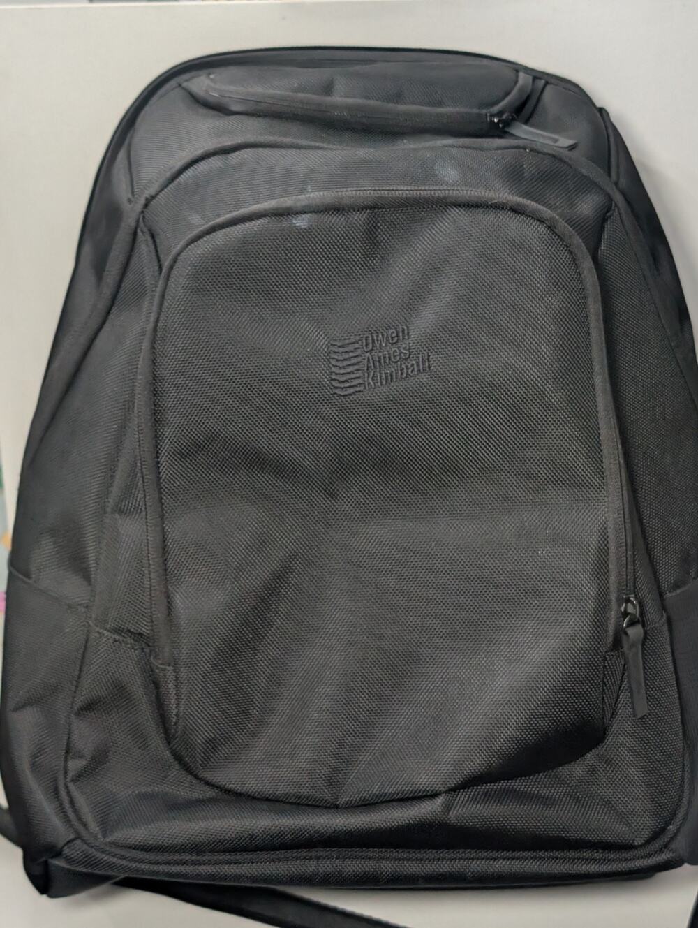 Owen Ames Kimball Black Laptop Backpack Business Travel Computer Book Bag